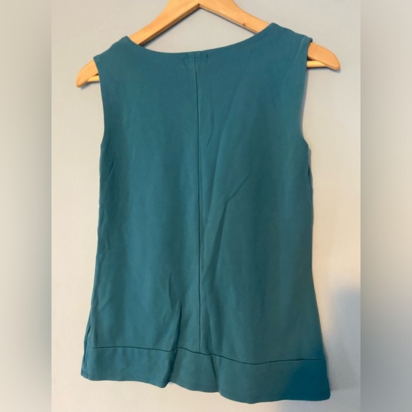 Lord & Taylor Blue Sleeveless Tank Top - Picture 3 of 4